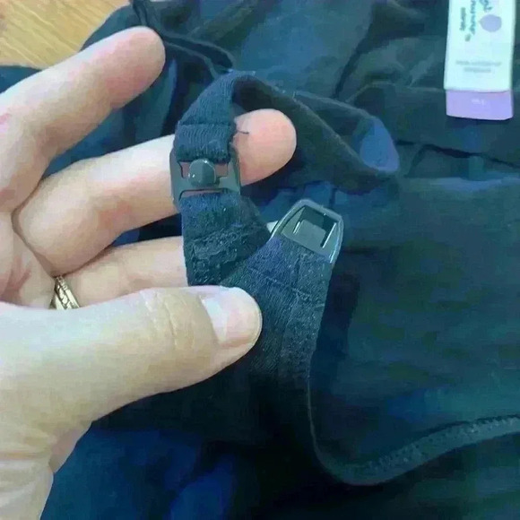 Secret Treasures Maternity Black Undershirt Tank with built in support size M L - Picture 2 of 6